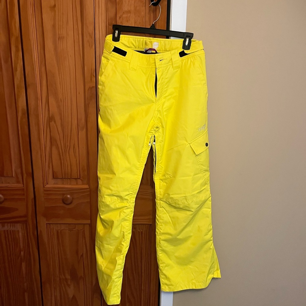Orage Bright Yellow Ski and Snow Pants Like New Sz M